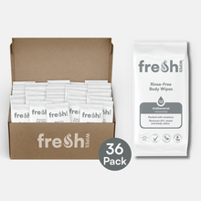 Load image into Gallery viewer, Unscented FreshWipes Antibacterial/Biodegradable Body Wipes - Fragrance Free