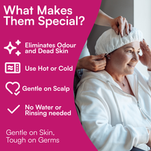 Load image into Gallery viewer, Light Floral Rinse-Free Shampoo Cap