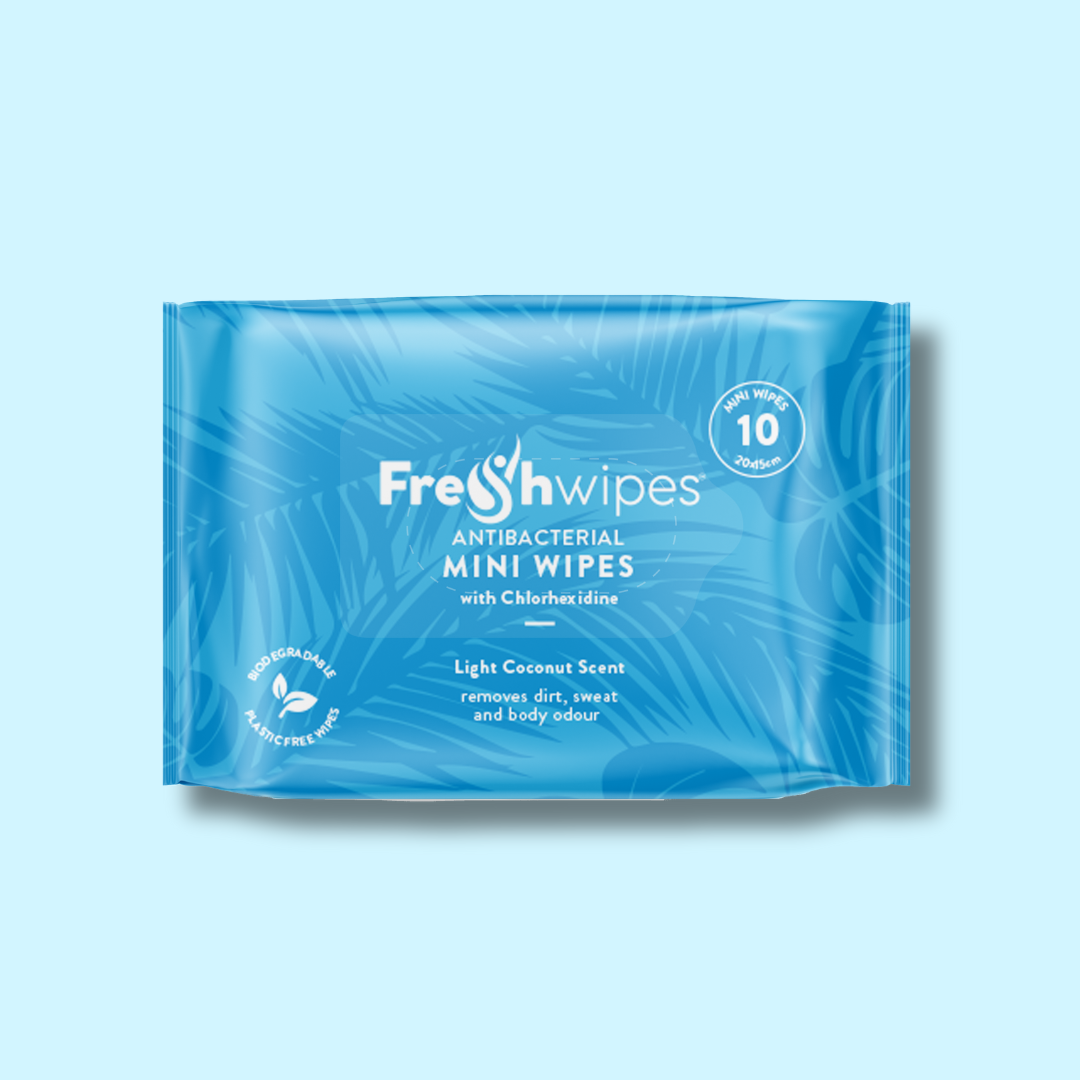 FreshWipes MINIS Antibacterial/Biodegradable Wipes - Coconut Scent