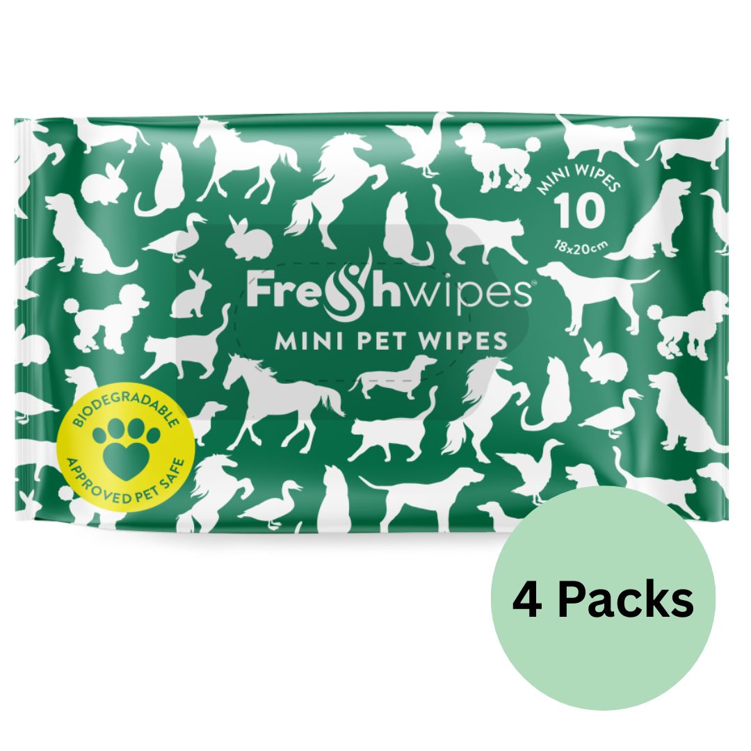 Mini Pet Wipe Bundle - 4 packs (40 Wipes)
