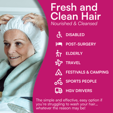 Load image into Gallery viewer, Light Floral Rinse-Free Shampoo Cap