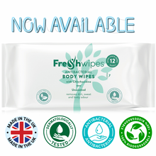 Load image into Gallery viewer, Unscented: 36 x packs (full box) FreshWipes Body Wipes