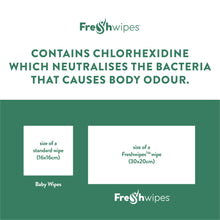 Load image into Gallery viewer, Unscented: 36 x packs (full box) FreshWipes Body Wipes