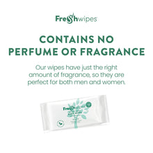 Load image into Gallery viewer, Unscented FreshWipes Antibacterial/Biodegradable Body Wipes - Fragrance Free

