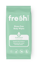 Load image into Gallery viewer, Unscented FreshWipes Antibacterial/Biodegradable Body Wipes - Fragrance Free