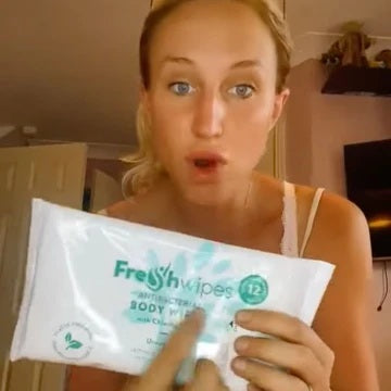 Unscented body wipes