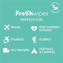 Load image into Gallery viewer, Unscented: 5 x packs FreshWipes Body Wipes