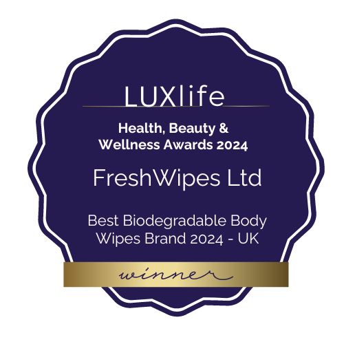 FreshWipes Wins Luxlife Award for Best Biodegradable Body Wipes Brand 2024