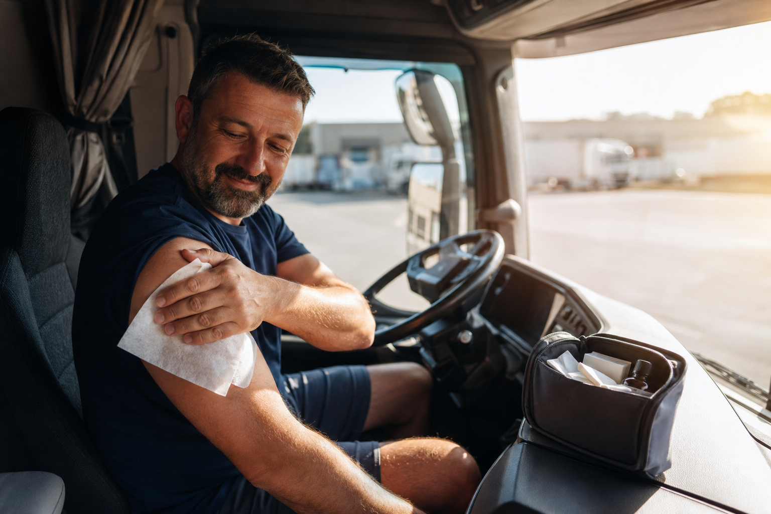 How Do HGV and Lorry Drivers Stay Clean on the Road? The Complete UK Guide