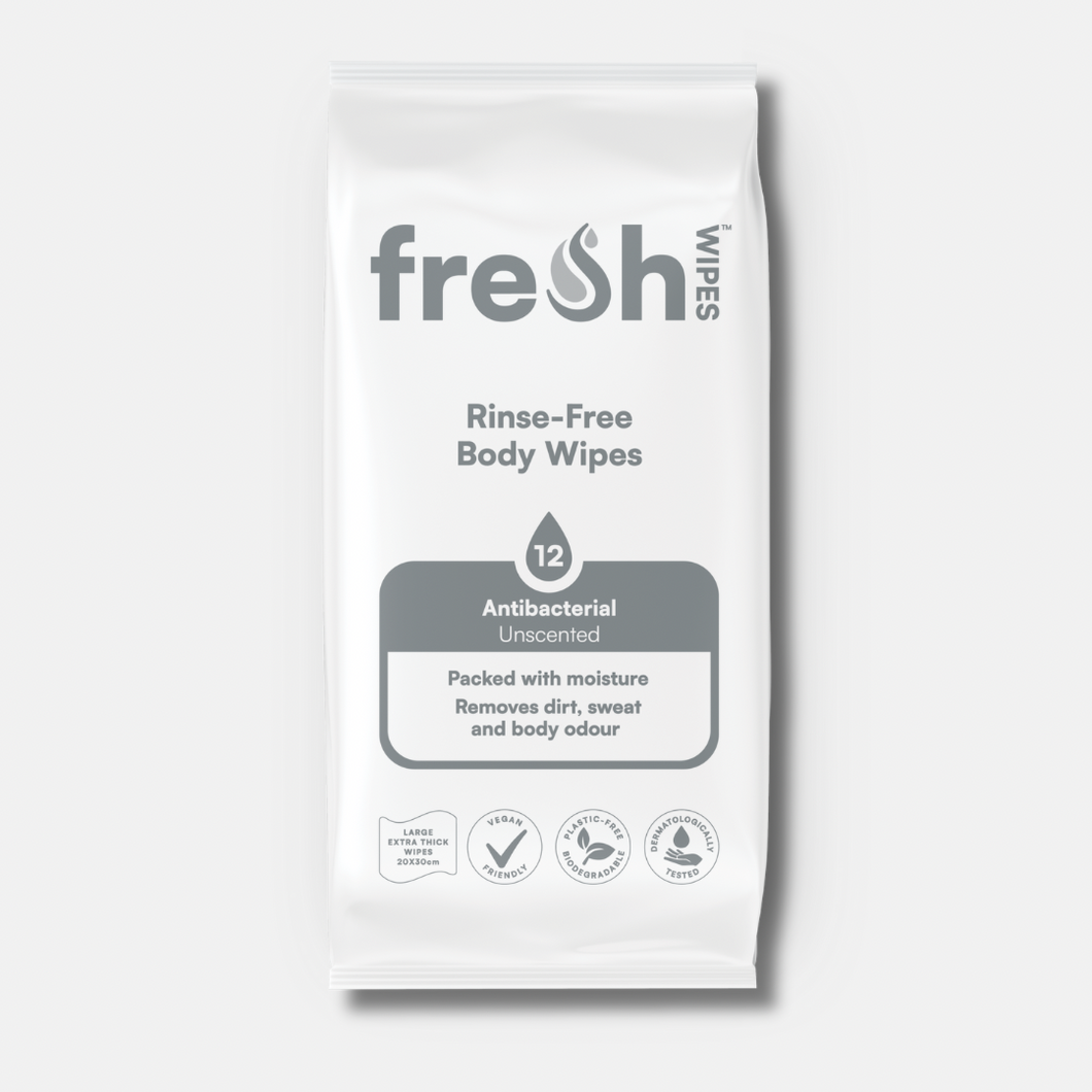 Unscented FreshWipes Antibacterial/Biodegradable Body Wipes - Fragrance Free