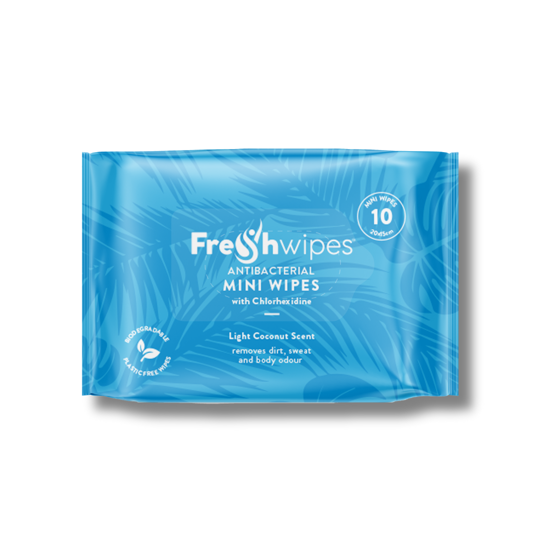 FreshWipes MINIS Antibacterial/Biodegradable Wipes - Coconut Scent