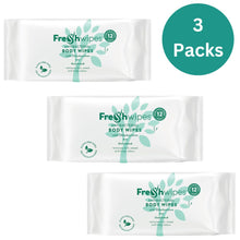 Load image into Gallery viewer, Unscented FreshWipes Antibacterial/Biodegradable Body Wipes - Fragrance Free
