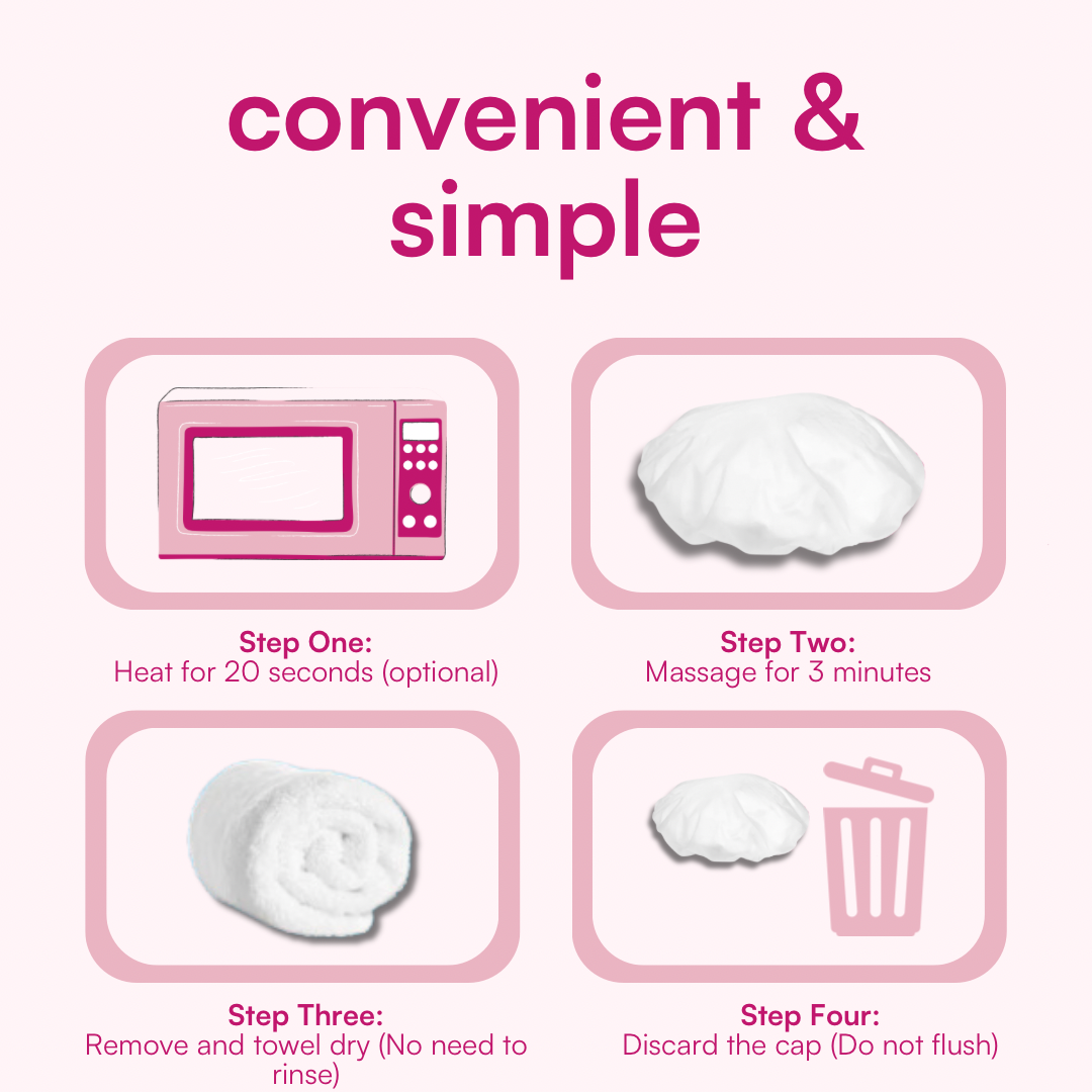 Light Floral Shampoo Cap