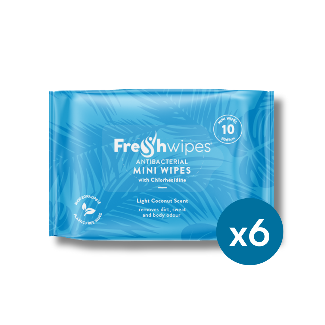 FreshWipes MINIS Antibacterial/Biodegradable Wipes - Coconut Scent