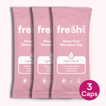 Load image into Gallery viewer, Light Floral Rinse-Free Shampoo Cap
