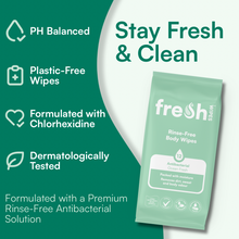 Load image into Gallery viewer, Ocean Fresh Scented FreshWipes Antibacterial/Biodegradable Body Wipes
