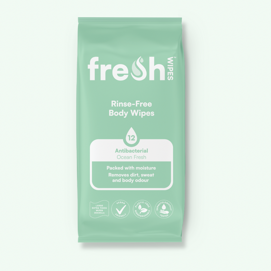 Ocean Fresh Scented FreshWipes Antibacterial/Biodegradable Body Wipes