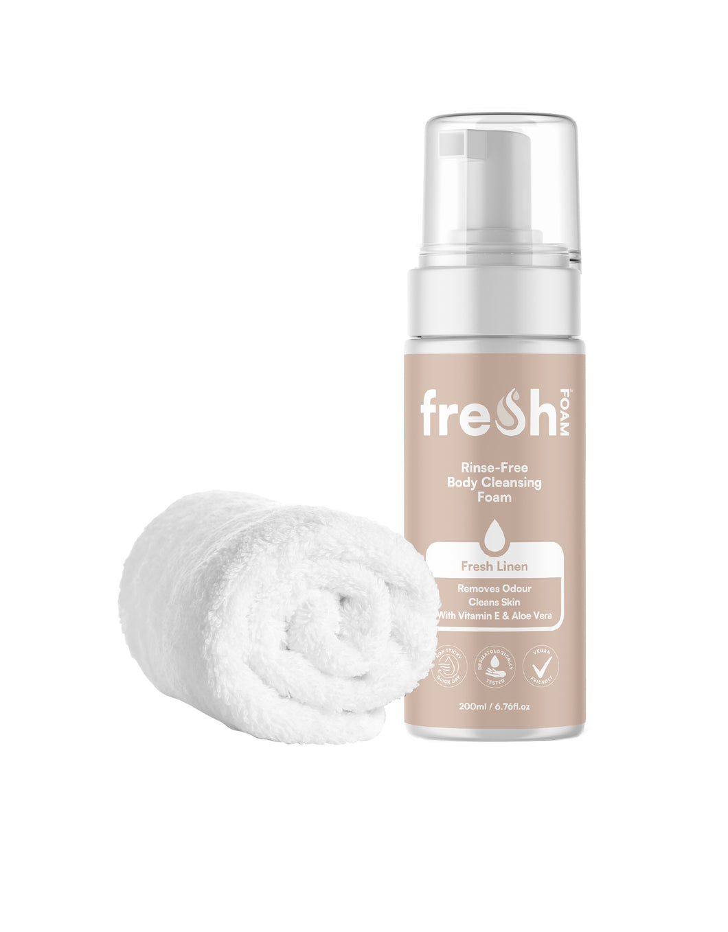 Rinse-Free Body Cleansing Foam
