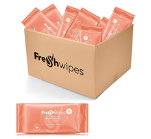 Load image into Gallery viewer, Grapefruit: 36 x packs (full box) FreshWipes Body Wipes
