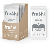 Load image into Gallery viewer, Unscented FreshWipes Antibacterial/Biodegradable Body Wipes - Fragrance Free

