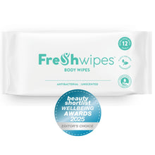 Load image into Gallery viewer, Unscented FreshWipes Antibacterial/Biodegradable Body Wipes - Fragrance Free
