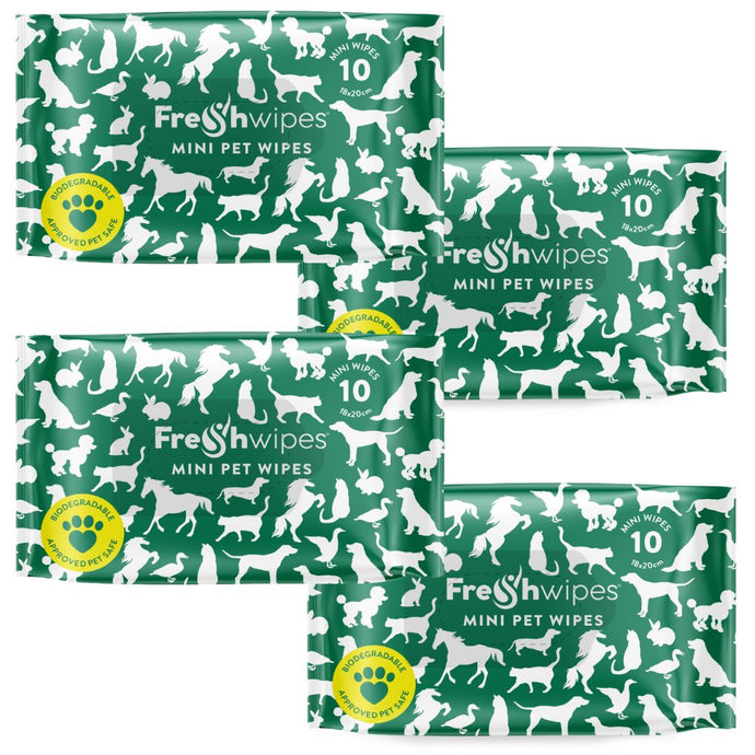Mini pet wipes