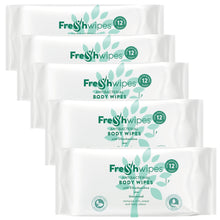 Load image into Gallery viewer, Unscented: 5 x packs FreshWipes Body Wipes
