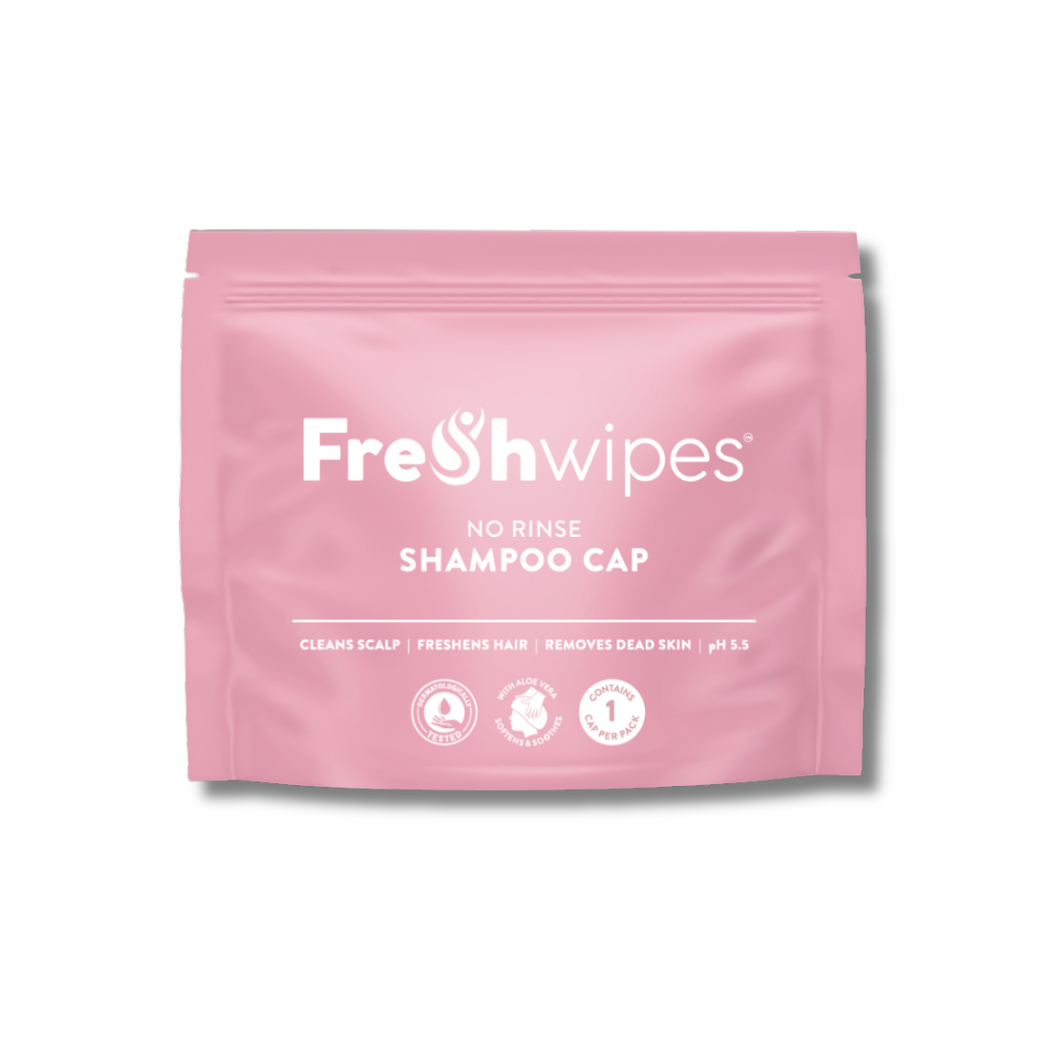 Light Floral Rinse-Free Shampoo Cap