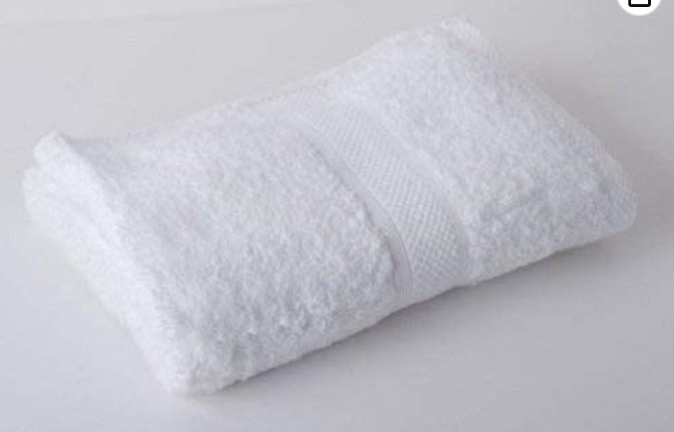 Luxury White Cotton 600 GSM  Face Cloth/Flannel