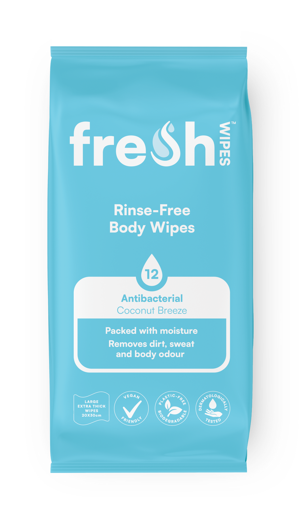 Coconut Breeze freshWIPES Antibacterial/Biodegradable Body Wipes