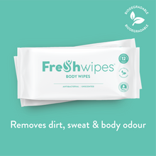 Load image into Gallery viewer, Unscented FreshWipes Antibacterial/Biodegradable Body Wipes - Fragrance Free
