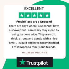 Load image into Gallery viewer, Coconut: 5 x packs FreshWipes Body Wipes
