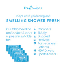 Load image into Gallery viewer, Coconut: 5 x packs FreshWipes Body Wipes
