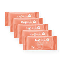 Load image into Gallery viewer, Grapefruit: 5 x packs FreshWipes Body Wipes
